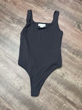 House of Harlow 1960 Black Scoop Tank One-Piece Swimsuit